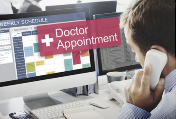 Doctor appointment scheduling interface